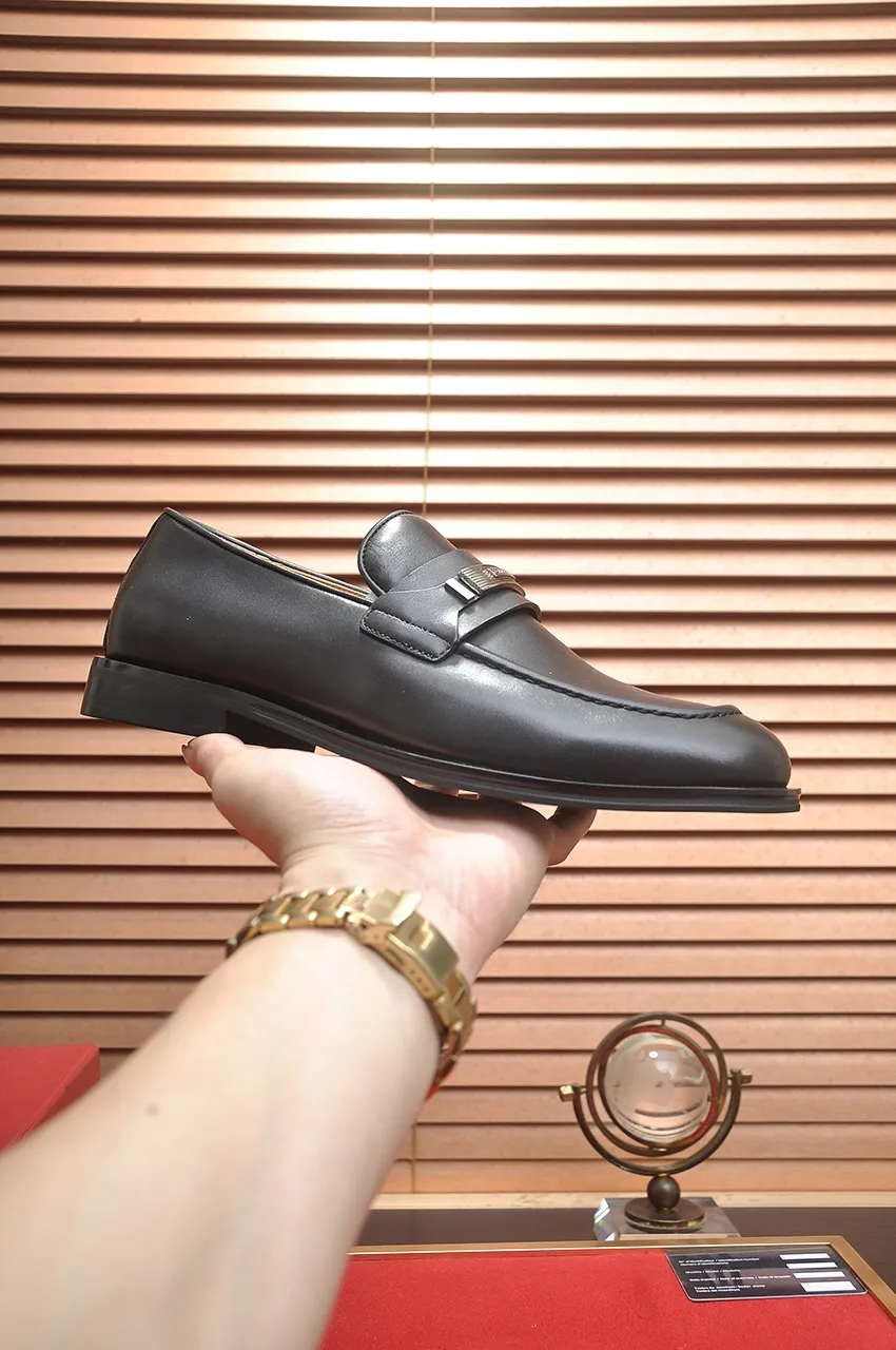 Men's shoes 💰620💶 [Ferragamo/Ferragamo] The latest model in the counter. Original imported open-sided high-quality cowhide hand-woven + imported 🐂 cowhide + original luxury metal buckle + original combination outsole. Comparative and stress-free 38--45 (45 custom-made)